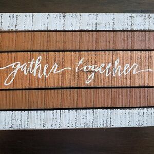 Primitives by Kathy Gather Together 6x9 Wooden Decor